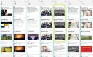 Hootsuite Calendar example